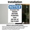 Signmission Please Pay Inside Before Pumping, 7 in W x Rectangle, Vinyl Decal OS-2PACK-NS-D-710-V-17548 - alternate 2